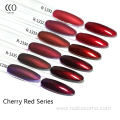 CCO Hot Sale Wholesale Christmas red nail gel 7.3 ml Soak Off Nail Polish Colors